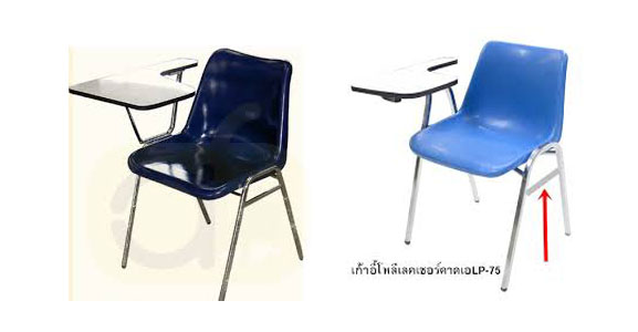 เก้าอี้โพลีเลคเชอร์ แข็งแรงพิเศษ ซ้อนได้ LP-75 - Image 2